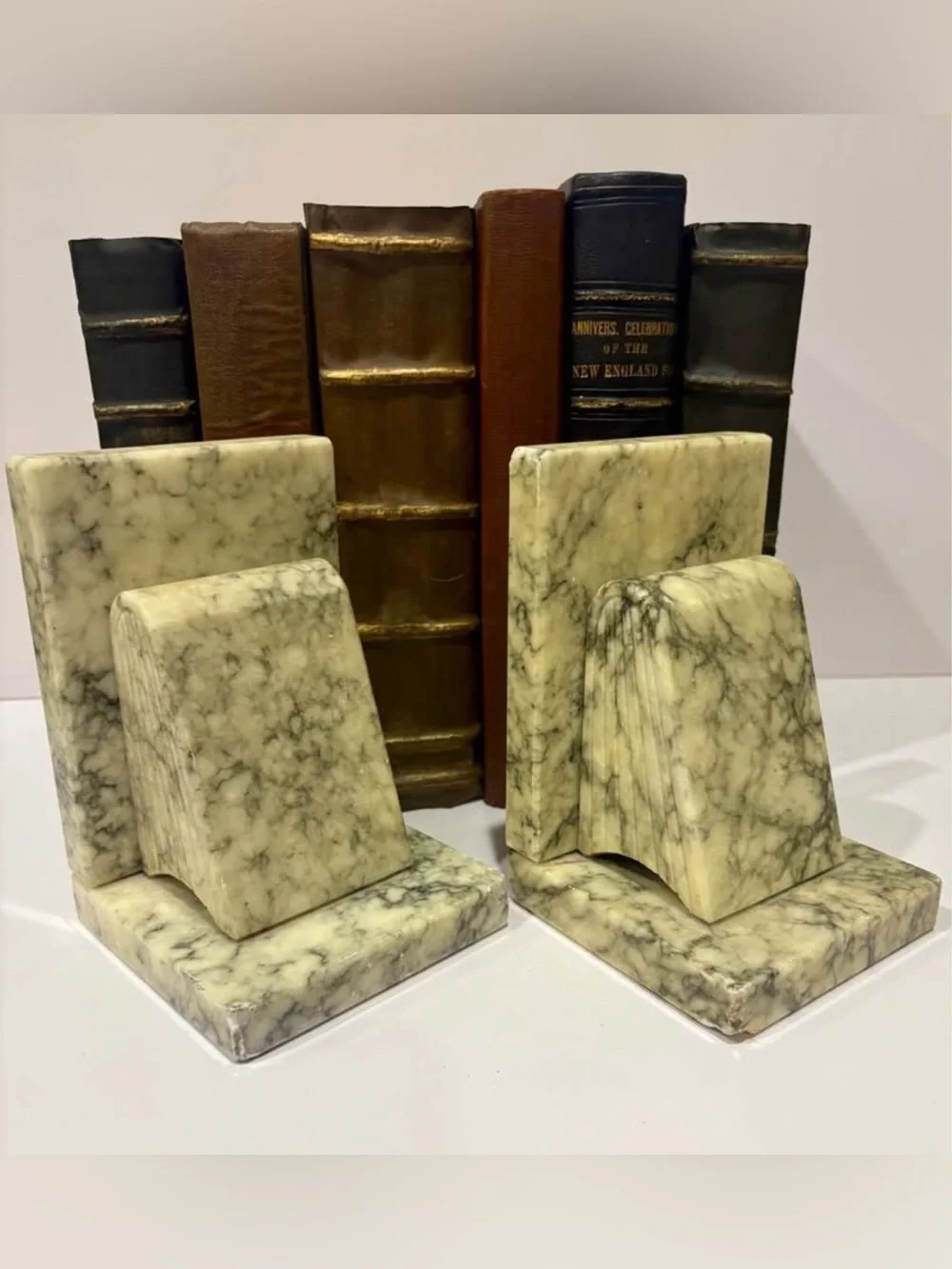 Vintage Stone Bookends (Pair)